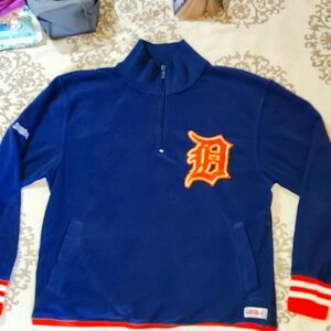 Stitches Detroit Tigers Pullover Mens Size Medium
